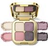 Erinde Palette Ombretti Opachi 4 Colori, Ombretti Altamente Pigmentati, Palette Make-up Professionale, Lunga Durata, Texture in Polvere Fine, Facile da Sfumare, per Trucco Occhi Naturale, #04