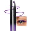 Erinde Eyeliner Liquido Metallico Viola, Eyeliner Waterproof, Matita Occhi Lunga Tenuta fino a 8 ore, Asciugatura Rapida e Antisbirciatura, Finish Lucido e Brillante, Alta Pigmentazione #02