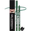 Erinde Matita Occhi Gel Verde Opaco, Waterproof a Lunga Durata, Colore Intenso e Pigmentato Eyeliner, Cremosa e Scorrevole, con Temperino Incluso, Temperabile, per Occhi Sensibili, Cruelty-free, #05