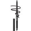 Erinde Gel Eyeliner, Eyeliner Impermeabile e Wischfest, Matita Occhi Nera, Alta Pigmentazione, Lunga Tenuta 16 Ore, Punta Retrattile, con Applicatore in Spugna Integrato e Temperino, #01 Black