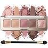 Erinde Palette Ombretti 5 Colori, Ombretti Opachi e Shimmer Illuminanti, Palette Makeup Altamente Pigmentata, Lunga Durata 16 Ore, Texture in Polvere Fine, Facile da Sfumare, con Pennello, #02