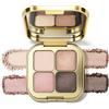 Erinde Palette Ombretti Opachi 4 Colori, Ombretti Altamente Pigmentati, Palette Make-up Professionale, Lunga Durata, Texture in Polvere Fine, Facile da Sfumare, per Trucco Occhi Naturale, #01