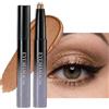 Erinde Ombretto Stick Occhi Shimmer Cremoso, Ombretto in Stick Waterproof e a Lunga Durata, Facile da Sfumare, Trucco Occhi Luminoso, Matita Ombretti Girevole Effetto Metallico, #04
