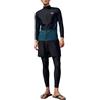 Generisch Muta subacquea professionale da uomo, ad asciugatura rapida, traspirante, flessibile, protezione solare per snorkeling, surf, sport acquatici (nero, XXL)