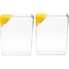 PACKOVE Bottiglia D'acqua Piatta in Plastico 450ml, Design Sottile Tappo Triangolare, Set da 2 Pezzi, Bottiglia Portatile per Viaggio e Varie Occasioni, Adatta per Uomini e Riutilizzabile