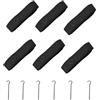 Fonowx 6 Pezzi Linee Volley Linee Confine Corde Segnapista Kit Marcatura Materiale Nylon Fissaggio a Terra Adatto per Allenamento Sport All'aperto, Blu