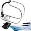 Generico Supporto per salvagente, Staffa per salvagente - Staffa salvagente Regolabile in Acciaio Inossidabile,Hardware Marino Facile da Usare, Supporto Multiuso per salvagente per Barche e Yacht