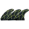 Generico Set di 3 Pinne Thruster Grandi for tavola da Surf
