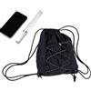 Generic Borsa impermeabile con coulisse, grande zaino da palestra, per spiaggia, viaggi, allenamento, scuola, concerti all'aperto, nuoto, donne e uomini, Nero , Refer to description, Unisex
