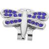 Sosoport Clip Accessorio in Metallo Blu con Marcatori per Palline Forma di Libellula per Cappello da Golf per Golfisti per Partite su Terreno da Golf