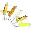 KHBUAB Set 5 Artificiali da Pesca Galleggianti 3,3 Cm/3 G, D'Acqua Realistiche a Forma in Metallo Resistente, Colori per Acque Profonde e Acquario Colore Casuale