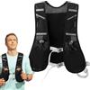 Generic Gilet da corsa - Supporto per telefono | Zaino traspirante da corsa | Gilet idrico per uomini e donne | Pacchetto idrico da 500 ml con porta borraccia d'acqua, cinghie riflettenti per ciclismo