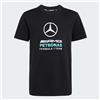 adidas Unisex - Bambini e Ragazzi Mercedes - Amg Petronas Formula 1 Team Dna Graphic Shirt, Black, 11-12 Years