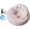 QLoztyse Tubo da Neve Gonfiabile con Maniglie Slitta da Neve per Bambini E Adulti Giocattolo Invernale in PVC Resistente al Freddo Facile da Trasportare Adatto, Rosa