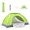LumoCheefy Tenda da campeggio impermeabile per 1-2 persone, leggera tenda da trekking con ventilazione e protezione antipioggia per escursioni all'aria aperta