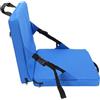 Sxhlseller Cuscino del Sedile Pieghevole per Stadio Comoda Sedia Tribuna Portatile Supporto Ergonomico per la Schiena per Eventi All'aperto (Blue)