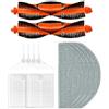 INF Accessori di ricambio per aspirapolvere robot Xiaomi E10/B112/E12, accessori lavabili, 2 spazzole per la testina, 4 spazzole laterali, 2 filtri HEPA, 4 salviette