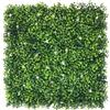 WELL HOME MOBILIARIO & DECORACIÓN Well Home Giardino Verticale Artificiale, Pannello Seto 100x100cm, Per la decorazione di interni ed esterni - con foglie verdi e fiori bianchi