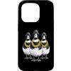 Cool 3 Hip Hop Trio Street Gold Chain Fu Custodia per iPhone 15 Pro Anatroccolo Anatroccolo Rap Old School Retro Streetwear 80s 90s
