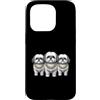 Cool 3 Hip Hop Trio Street Gold Chain Fu Custodia per iPhone 15 Pro Shih Tzu Dog Rap Old School Retro Streetwear anni '80 '90 Tre