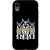 Cool 3 Hip Hop Trio Street Gold Chain Fu Custodia per iPhone XR Pastore Tedesco Rap Old School Retro Streetwear 80s 90s