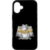 Cool 3 Hip Hop Trio Street Gold Chain Fu Custodia per iPhone 16 Plus Rana Rospo Anfibio Rap Old School Retro Streetwear 80s 90s