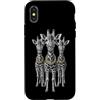 Cool 3 Hip Hop Trio Street Gold Chain Fu Custodia per iPhone X/XS Giraffe Rap Old School Retro Streetwear anni '80 '90 Tre