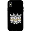 Cool 3 Hip Hop Trio Street Gold Chain Fu Custodia per iPhone X/XS Corgi Dog Rap Old School Retro Streetwear anni '80 '90 Tre