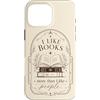 Books Over People Co Custodia per iPhone 16 Pro Max Amante dei libri Lettura Umorismo Bibliofilo Lettore introverso