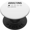 Funny Sarcastic Humor Introverts Gifts Adulti One Star Absolute Nightmare non consiglierebbe PopSockets PopGrip Adesivo