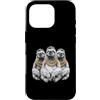 Cool 3 Hip Hop Trio Street Gold Chain Fu Custodia per iPhone 16 Pro Bradipo Rap Old School Retro Streetwear 80s 90s Tre