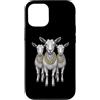 Cool 3 Hip Hop Trio Street Gold Chain Fu Custodia per iPhone 12/12 Pro Goat Rap Old School Retro Streetwear anni '80 '90 Tre