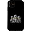 Cool 3 Hip Hop Trio Street Gold Chain Fu Custodia per iPhone 11 Alligator Crocodile Rap Old School Retro Streetwear anni '80 e '90