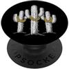 Cool 3 Hip Hop Trio Street Gold Chain Fu Cactus Dessert Rap Old School Retro Streetwear 80s 90s Tre PopSockets PopGrip Adesivo