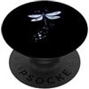 Dragonfly Watercolor Nature Women Girls Libellula Acquerello Blu Libellula Insetto Amante Wildlife PopSockets PopGrip Adesivo
