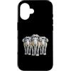 Cool 3 Hip Hop Trio Street Gold Chain Fu Custodia per iPhone 16 Elefante Rap Old School Retro Streetwear 80s 90s Tre