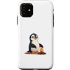 Timowo Studio Custodia per iPhone 11 Pinguino Falò Illustrazione Dolce
