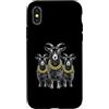 Cool 3 Hip Hop Trio Street Gold Chain Fu Custodia per iPhone X/XS Goat Rap Old School Retro Streetwear anni '80 '90 Tre