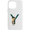 Timowo Studio Custodia per iPhone 14 Pro Max Giraffa Diploma Lettera Y Alfabeto Animale