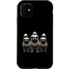 Cool 3 Hip Hop Trio Street Gold Chain Fu Custodia per iPhone 11 Honey Badger Ratel Rap Old School, abbigliamento da strada retrò anni '80 e '90