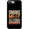 Grandpa BBQ Grill Smoke Custodia per iPhone 7 Plus/8 Plus Fumo Carne Raccontare Storie Nonno BBQ Grilling