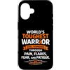 Funny Multiple Sclerosis Tees Custodia per iPhone 16 MS Warrior Consapevolezza Sclerosi Multipla