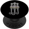 Cool 3 Hip Hop Trio Street Gold Chain Fu Cavalluccio marino Rap Old School Retro Streetwear 80s 90s Tre PopSockets PopGrip Adesivo