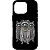 Cool 3 Hip Hop Trio Street Gold Chain Fu Custodia per iPhone 16 Pro Raccoon Trash Panda Rap Old School Retro Streetwear anni '80 e '90