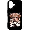 Cute Cow Funny Moood Swings Aesthetic Custodia per iPhone 17 Moood Swings Carino Mucca Divertente Kawaii