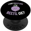 Beet Lover Apparel I Love Beets OK - Barbabietola carina e divertente PopSockets PopGrip Adesivo