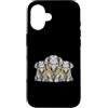 Cool 3 Hip Hop Trio Street Gold Chain Fu Custodia per iPhone 16 Elefante Rap Old School Retro Streetwear 80s 90s Tre