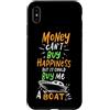 Funny Boating Yacht Captain Sailor Custodia per iPhone XS Max Il denaro non può comprare la felicità ma potrebbe comprarmi una barca