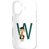 Timowo Studio Custodia per iPhone 17 Giraffa Diploma Lettera W Alfabeto Animale