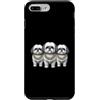 Cool 3 Hip Hop Trio Street Gold Chain Fu Custodia per iPhone 7 Plus/8 Plus Shih Tzu Dog Rap Old School Retro Streetwear anni '80 '90 Tre